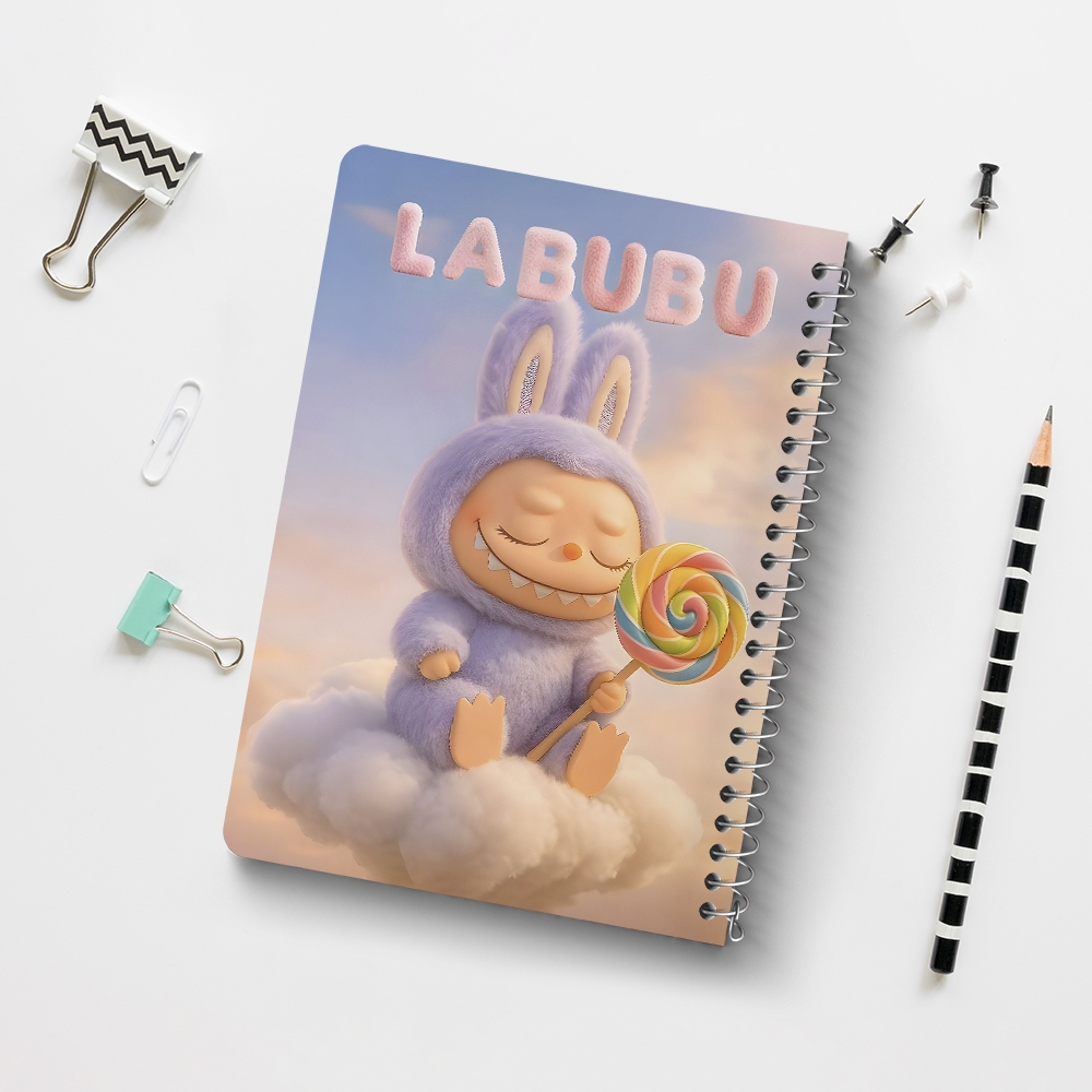 دفتر نقاشی 50 برگ خندالو طرح عروسک لابوبو (Labub) کد F14622