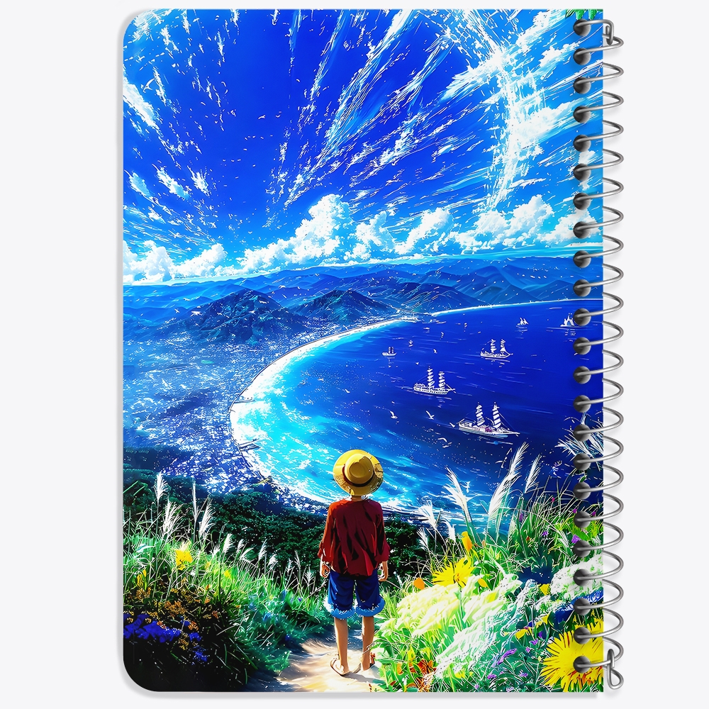 دفتر نقاشی 50 برگ خندالو طرح لوفی وان پیس (One Piece) کد F14608