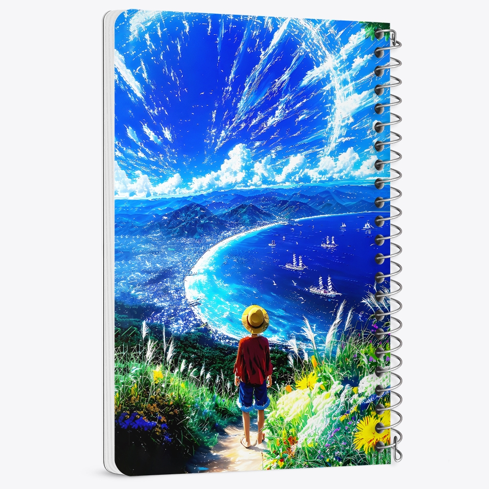 دفتر نقاشی 50 برگ خندالو طرح لوفی وان پیس (One Piece) کد F14608