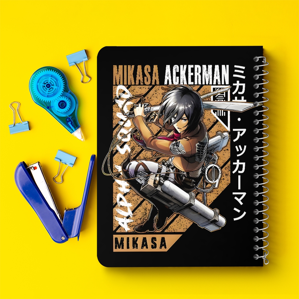 دفتر نقاشی 50 برگ خندالو طرح میکاسا اتک آن تایتان (Attack On Titan) کد F14593