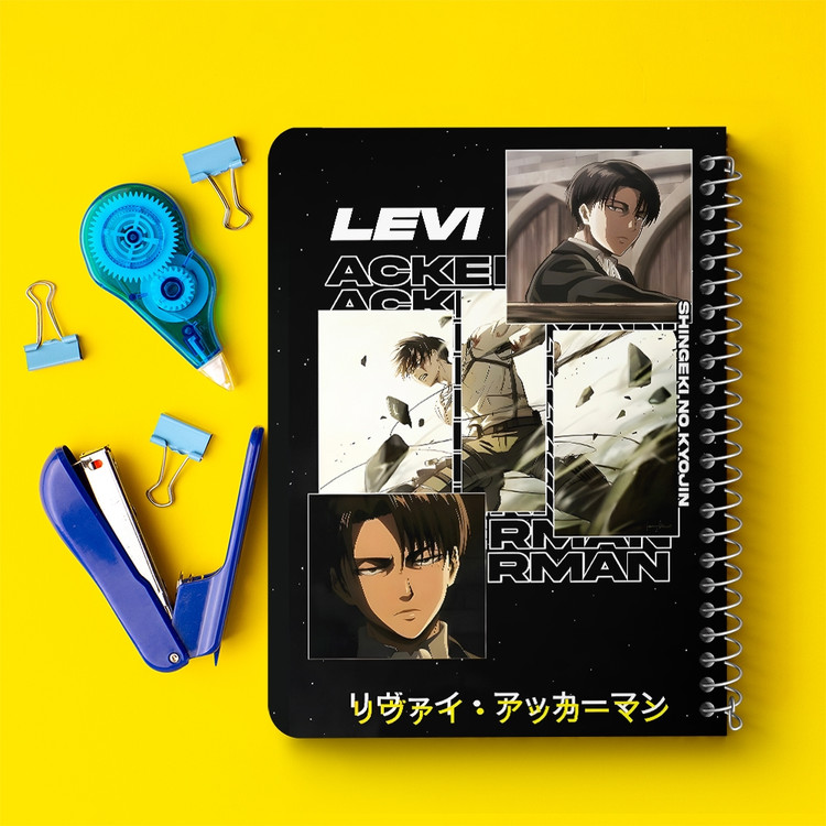 دفتر نقاشی 50 برگ خندالو طرح لیوای اتک آن تایتان (Attack On Titan) کد F14591