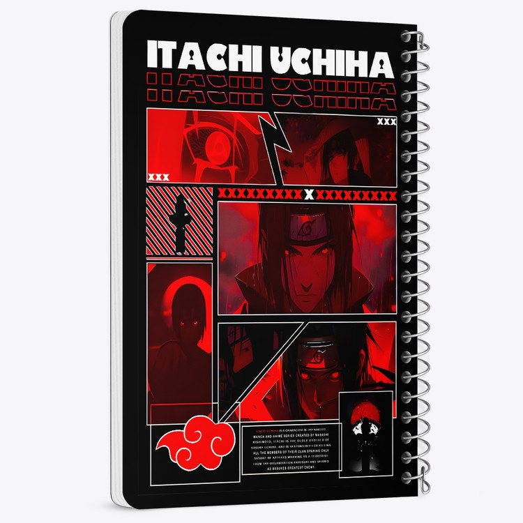 دفتر نقاشی 50 برگ خندالو طرح ایتاچی اوچیها ناروتو (Naruto) کد F14590