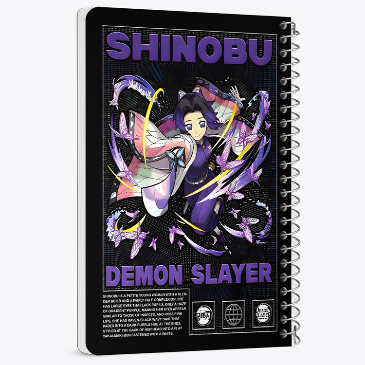 دفتر نقاشی 50 برگ خندالو طرح شینوبو شیطان کش (demon slayer) کد F14580