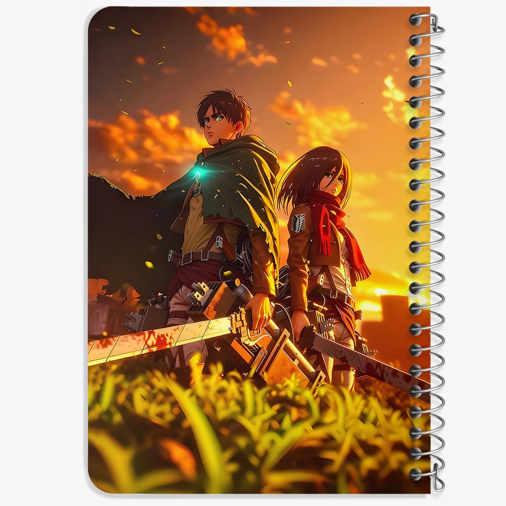 دفتر نقاشی 50 برگ خندالو طرح اتک آن تایتان (Attack On Titan) کد F14557