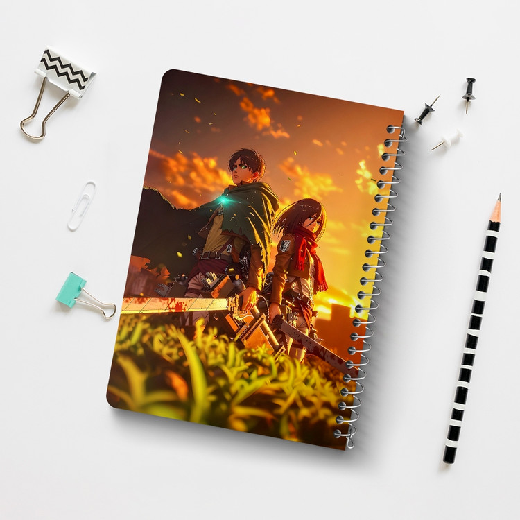 دفتر نقاشی 50 برگ خندالو طرح اتک آن تایتان (Attack On Titan) کد F14557