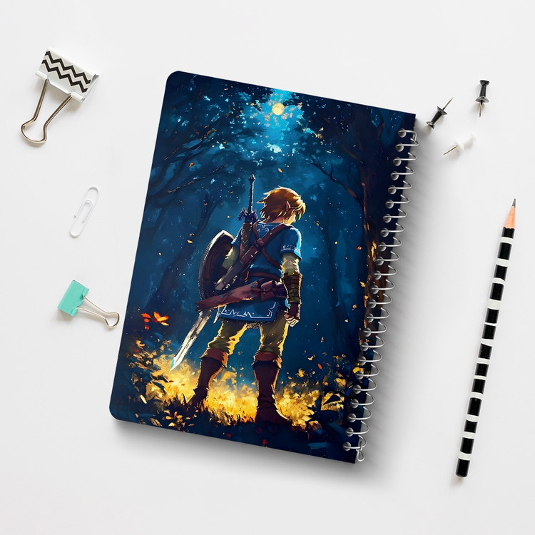 دفتر نقاشی 50 برگ خندالو طرح افسانه زلدا (The Legend of Zelda) کد F14526