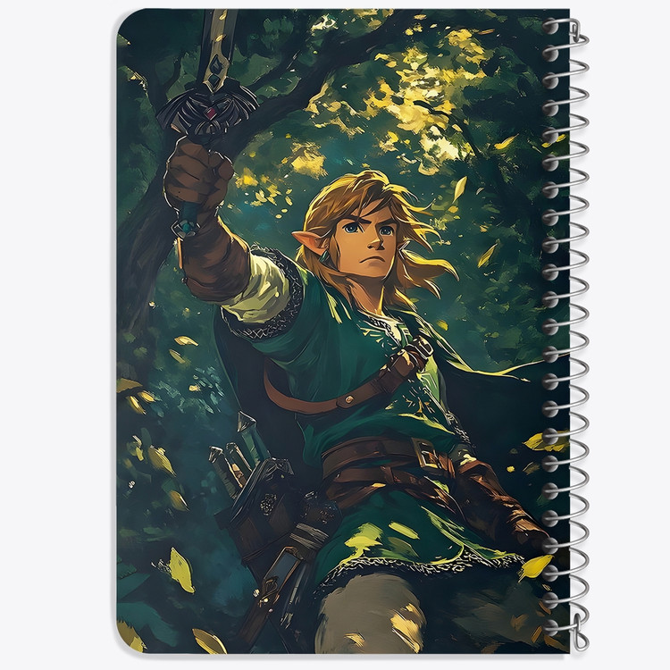 دفتر نقاشی 50 برگ خندالو طرح افسانه زلدا (The Legend of Zelda) کد F14524