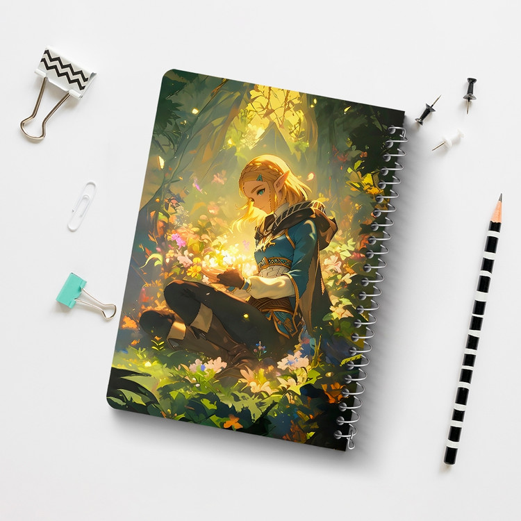 دفتر نقاشی 50 برگ خندالو طرح افسانه زلدا (The Legend of Zelda) کد F14522