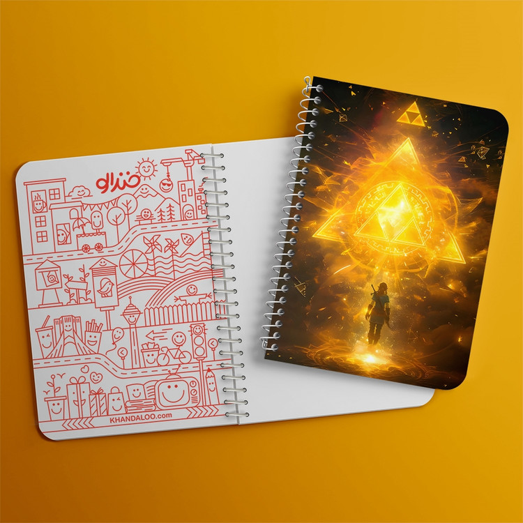 دفتر نقاشی 50 برگ خندالو طرح افسانه زلدا (The Legend of Zelda) کد F14518