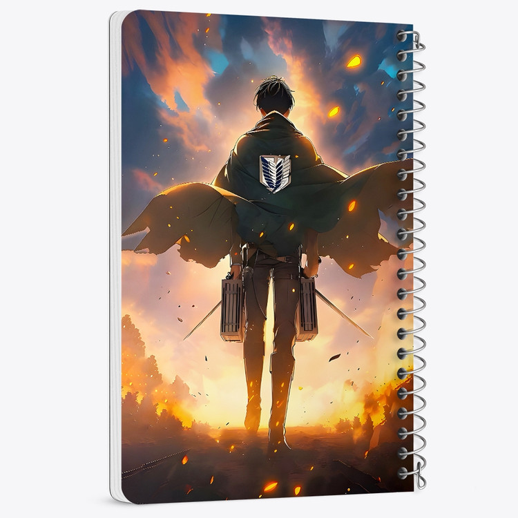دفتر نقاشی 50 برگ خندالو طرح اتک آن تایتان (Attack On Titan) کد F14516