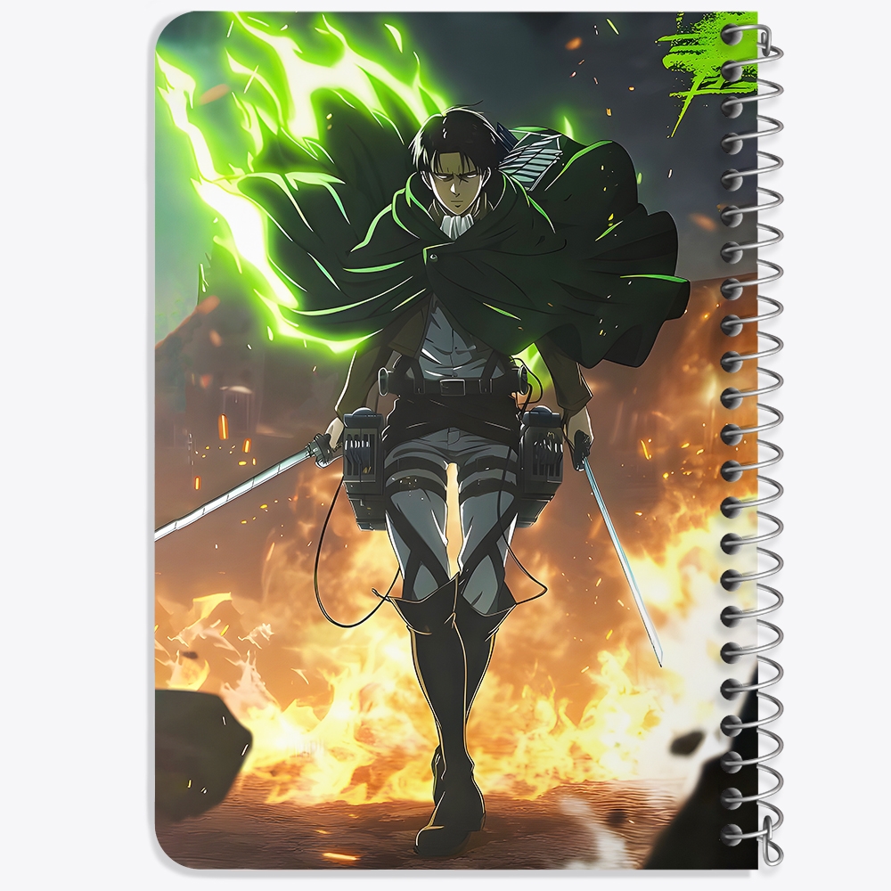 دفتر نقاشی 50 برگ خندالو طرح لیوای اتک آن تایتان (Attack On Titan) کد F14515