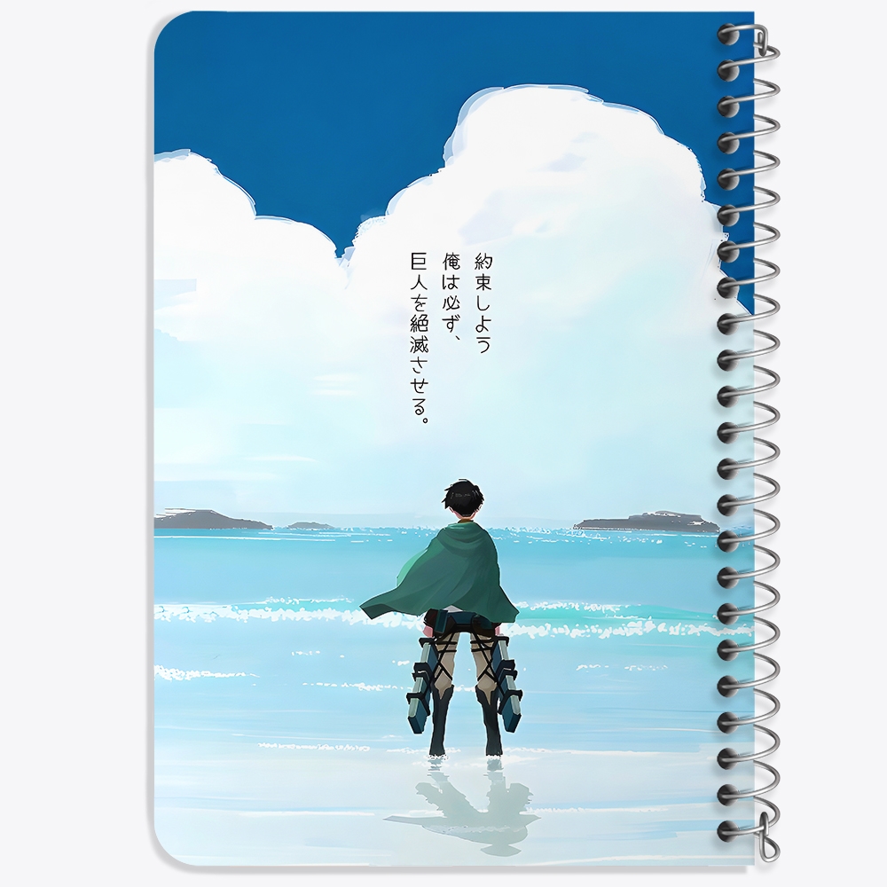 دفتر نقاشی 50 برگ خندالو طرح اتک آن تایتان (Attack On Titan) کد F14513