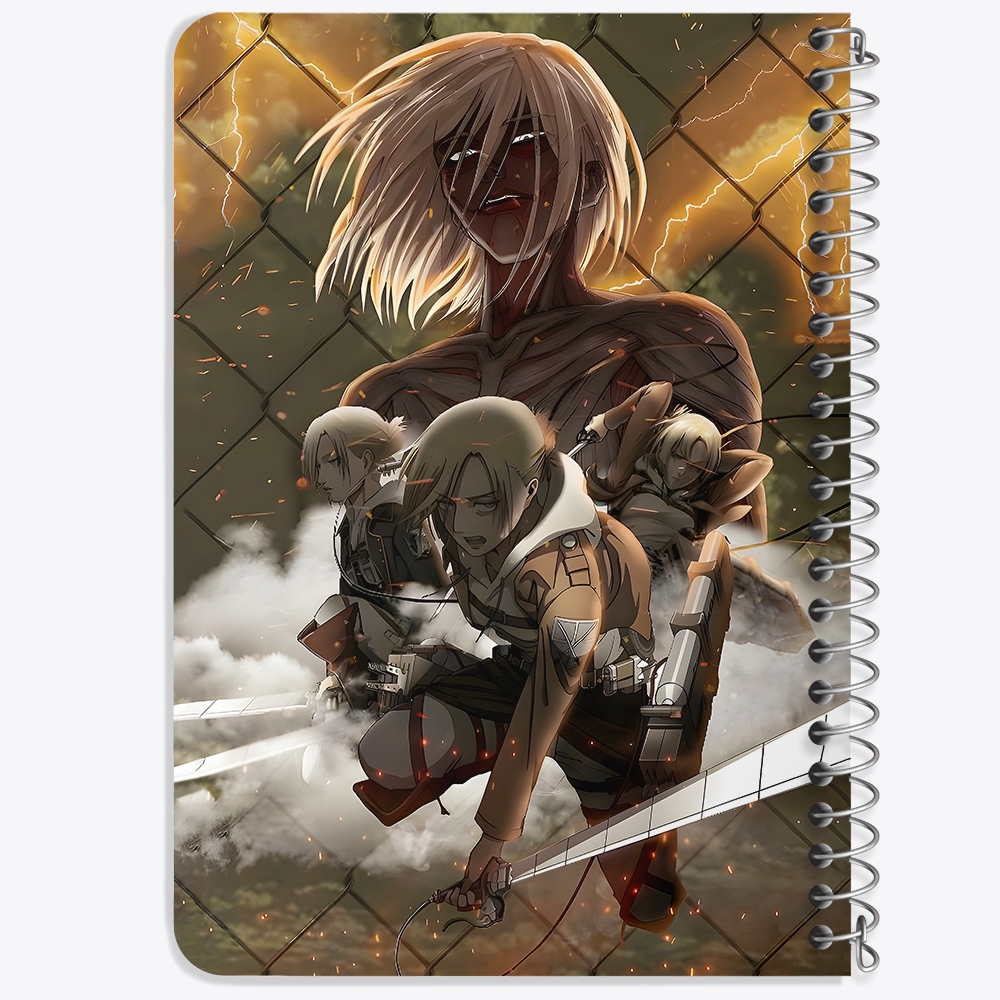 دفتر نقاشی 50 برگ خندالو طرح اتک آن تایتان (Attack On Titan) کد F14507