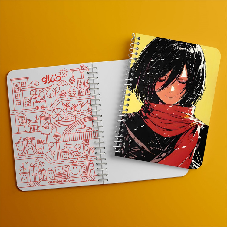دفتر نقاشی 50 برگ خندالو طرح میکاسا اتک آن تایتان (Attack On Titan) کد F14506