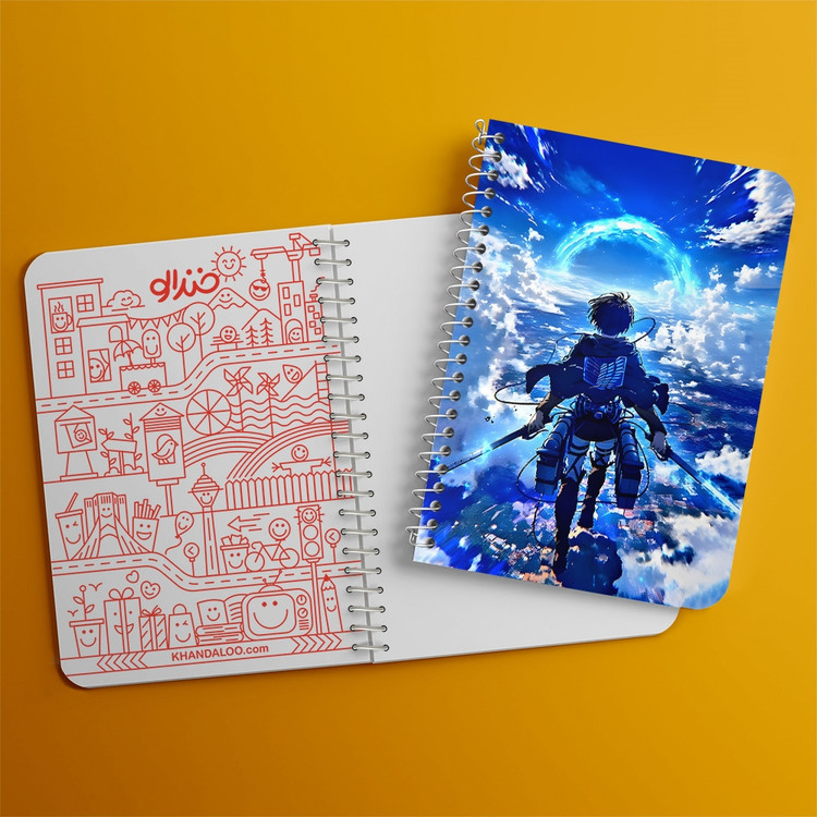 دفتر نقاشی 50 برگ خندالو طرح اتک آن تایتان (Attack On Titan) کد F14505