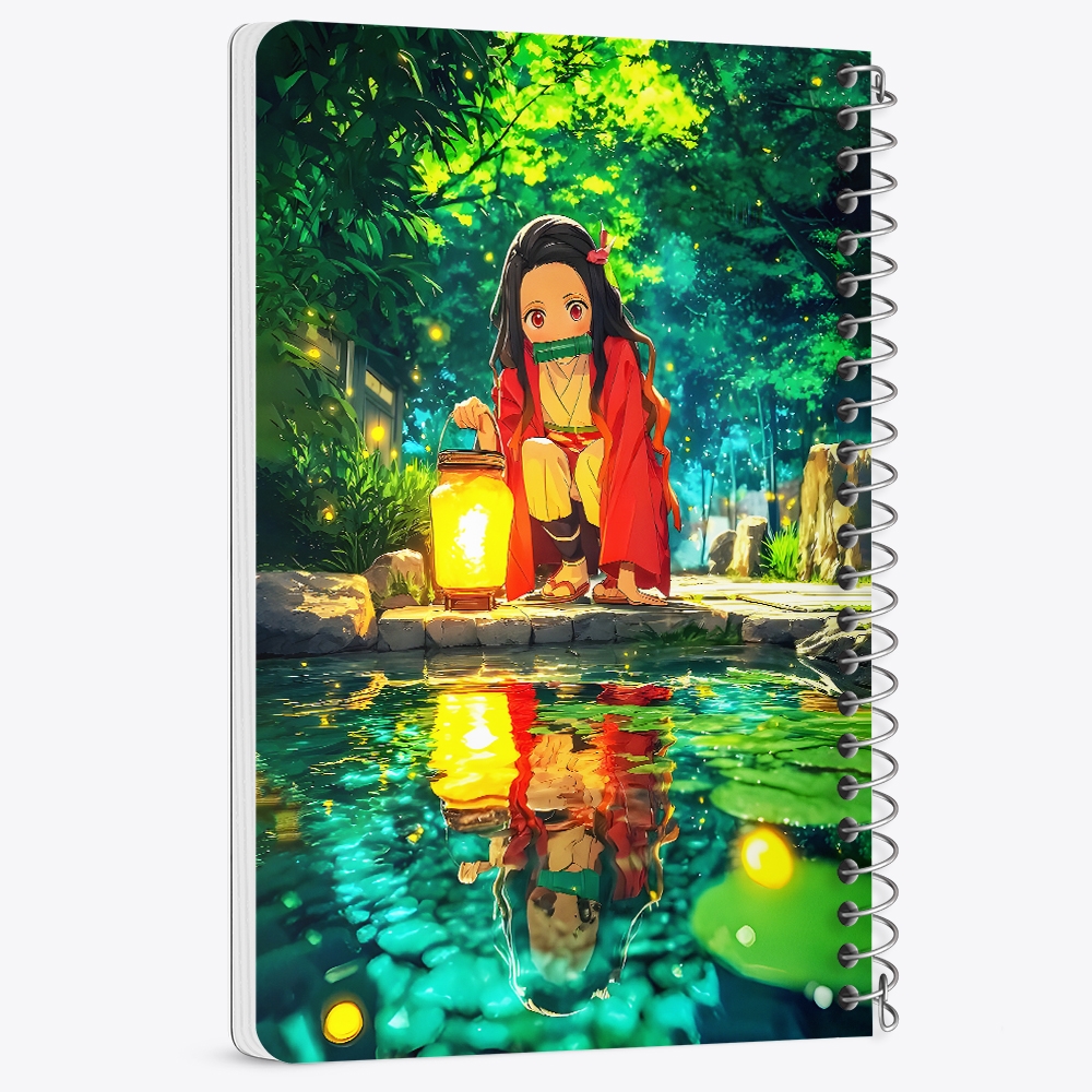 دفتر نقاشی 50 برگ خندالو طرح نزوکو شیطان کش (demon slayer) کد F14497