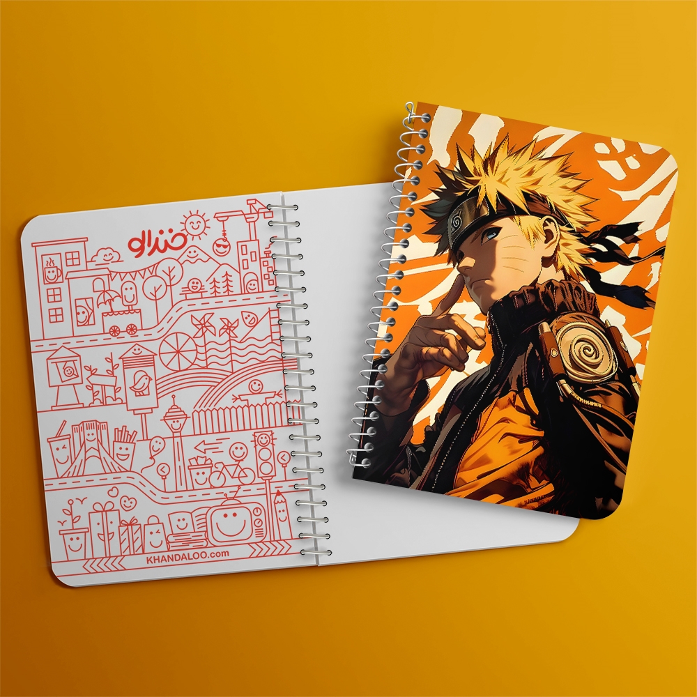 دفتر نقاشی 50 برگ خندالو طرح ناروتو (Naruto) کد F14482