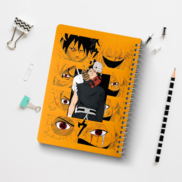 دفتر نقاشی 50 برگ خندالو طرح اوبیتو اوچیها ناروتو (Naruto) کد F14476