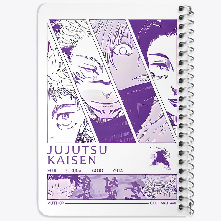 دفتر نقاشی 50 برگ خندالو طرح جوجوتسو کایسن (Jujutsu Kaisen) کد F14472