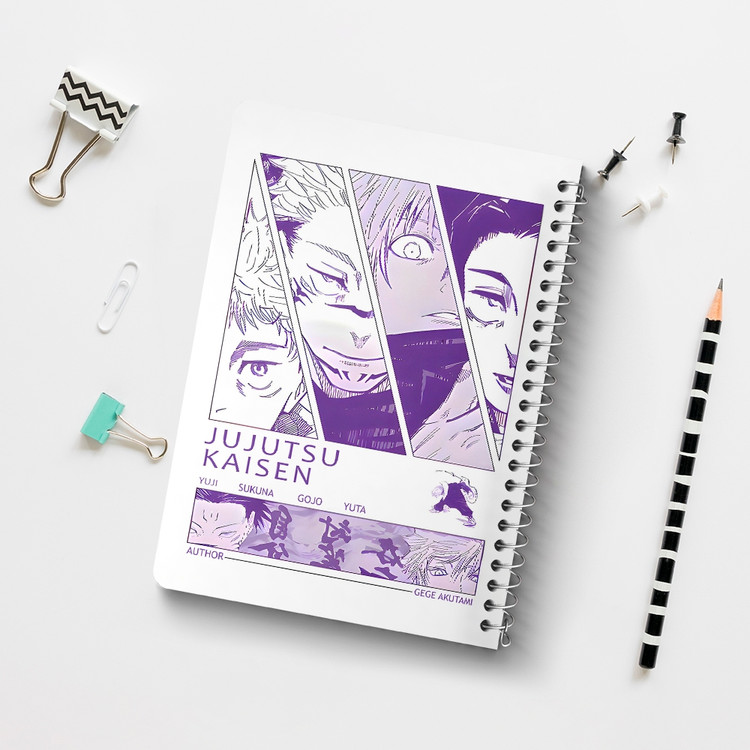 دفتر نقاشی 50 برگ خندالو طرح جوجوتسو کایسن (Jujutsu Kaisen) کد F14472
