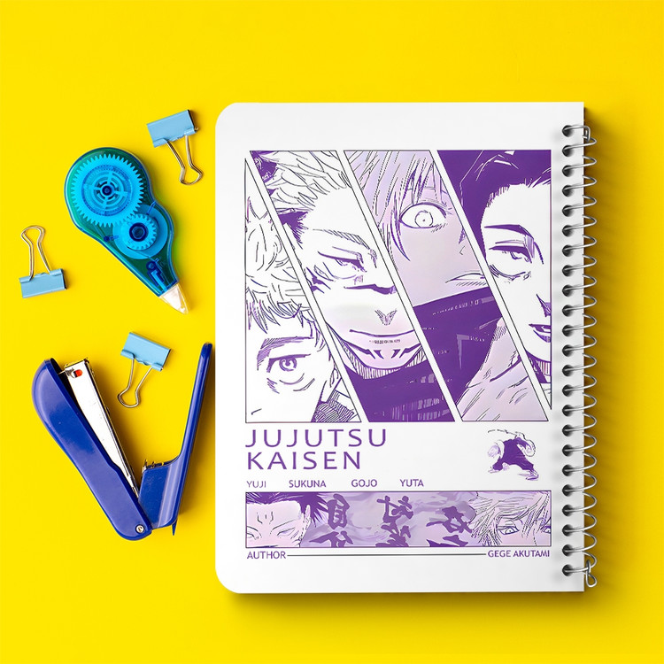 دفتر نقاشی 50 برگ خندالو طرح جوجوتسو کایسن (Jujutsu Kaisen) کد F14472