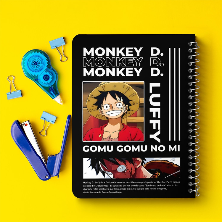 دفتر نقاشی 50 برگ خندالو طرح لوفی وان پیس (One Piece) کد F14469