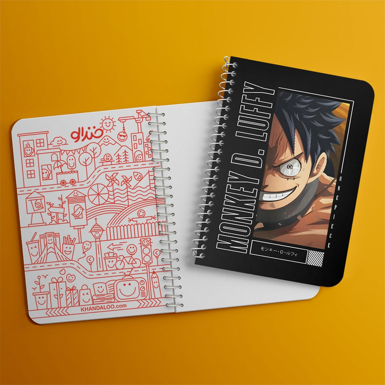 دفتر نقاشی 50 برگ خندالو طرح لوفی وان پیس (One Piece) کد F14468