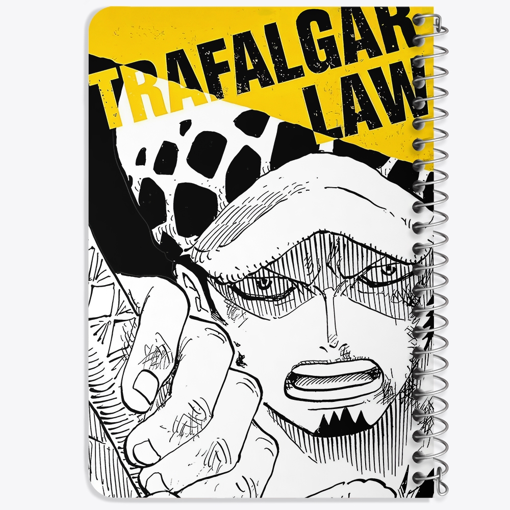 دفتر نقاشی 50 برگ خندالو طرح ترافالگار دی وان پیس (One Piece) کد F14462