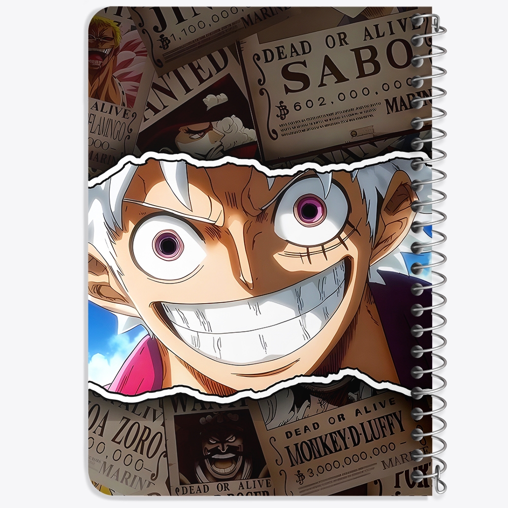 دفتر نقاشی 50 برگ خندالو طرح لوفی وان پیس (One Piece) کد F14456