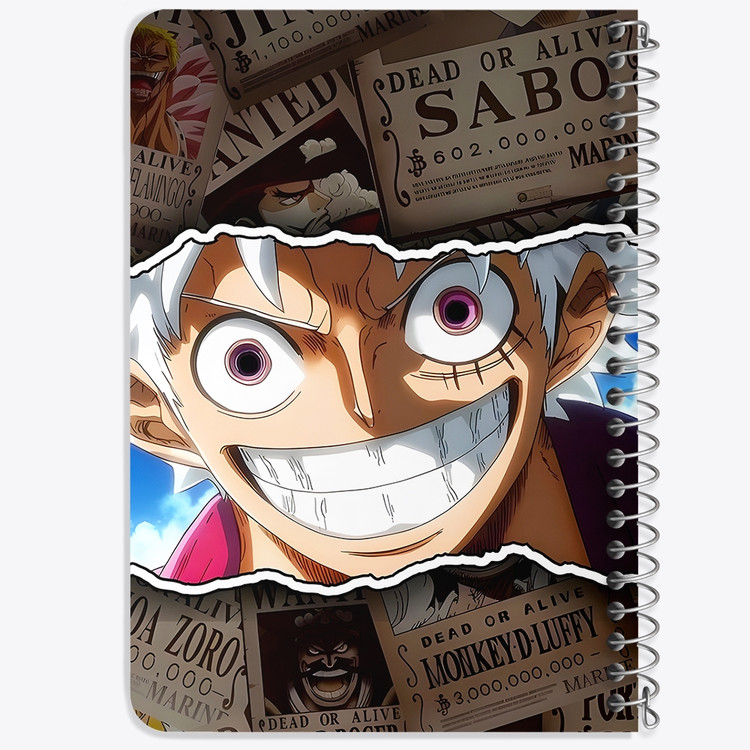 دفتر نقاشی 50 برگ خندالو طرح لوفی وان پیس (One Piece) کد F14456