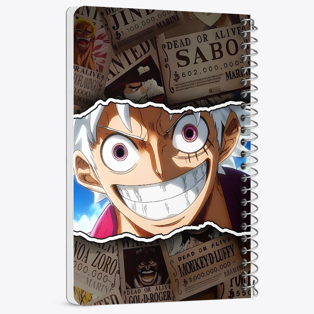 دفتر نقاشی 50 برگ خندالو طرح لوفی وان پیس (One Piece) کد F14456
