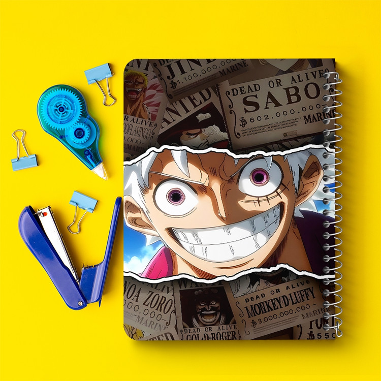 دفتر نقاشی 50 برگ خندالو طرح لوفی وان پیس (One Piece) کد F14456