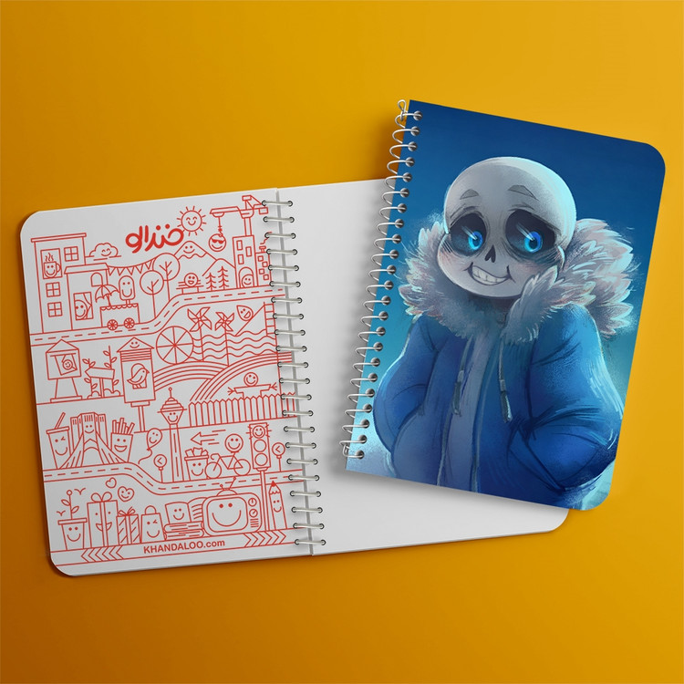 دفتر نقاشی 50 برگ خندالو طرح آندرتیل (Undertale) کد F14448