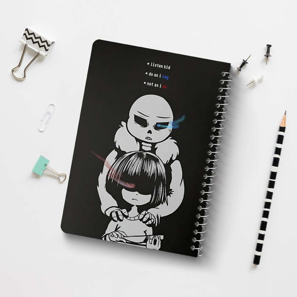 دفتر نقاشی 50 برگ خندالو طرح آندرتیل (Undertale) کد F14446