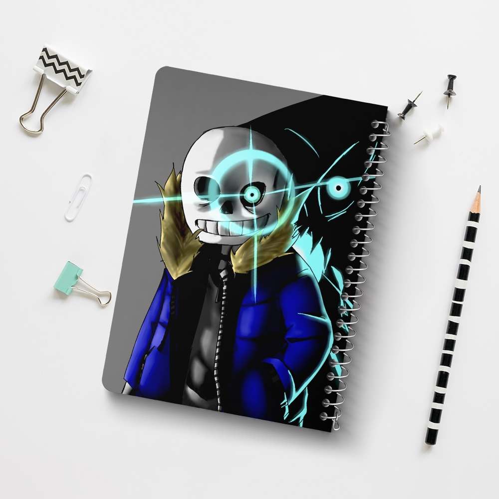 دفتر نقاشی 50 برگ خندالو طرح آندرتیل (Undertale) کد F14443