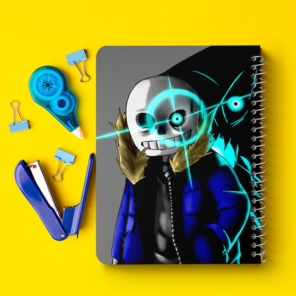 دفتر نقاشی 50 برگ خندالو طرح آندرتیل (Undertale) کد F14443
