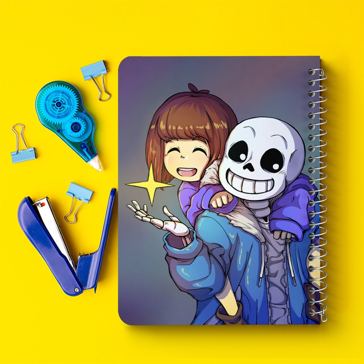 دفتر نقاشی 50 برگ خندالو طرح آندرتیل (Undertale) کد F14442