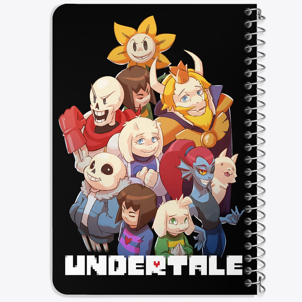 دفتر نقاشی 50 برگ خندالو طرح آندرتیل (Undertale) کد F14441