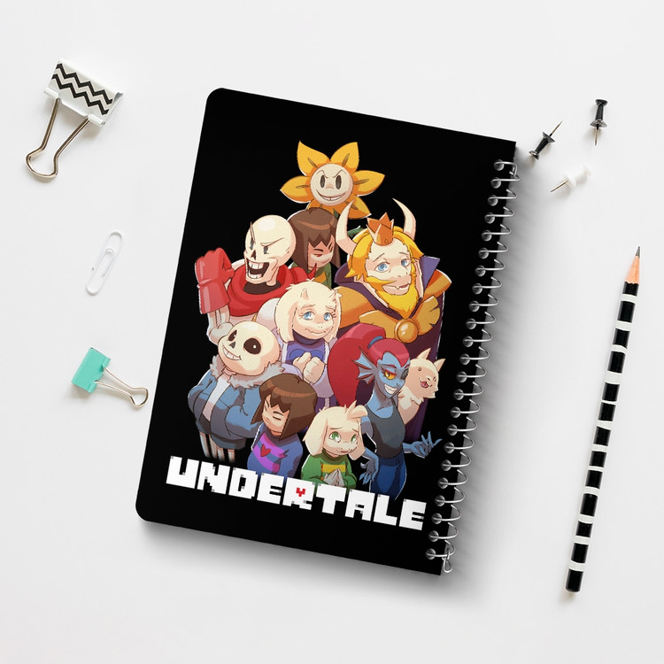 دفتر نقاشی 50 برگ خندالو طرح آندرتیل (Undertale) کد F14441