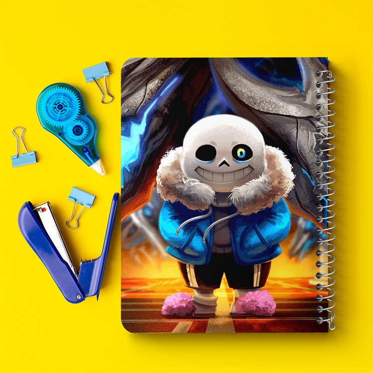 دفتر نقاشی 50 برگ خندالو طرح آندرتیل (Undertale) کد F14437