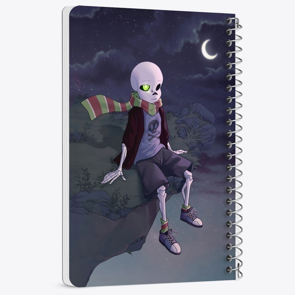 دفتر نقاشی 50 برگ خندالو طرح آندرتیل (Undertale) کد F14436