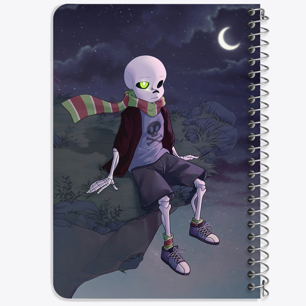 دفتر نقاشی 50 برگ خندالو طرح آندرتیل (Undertale) کد F14436