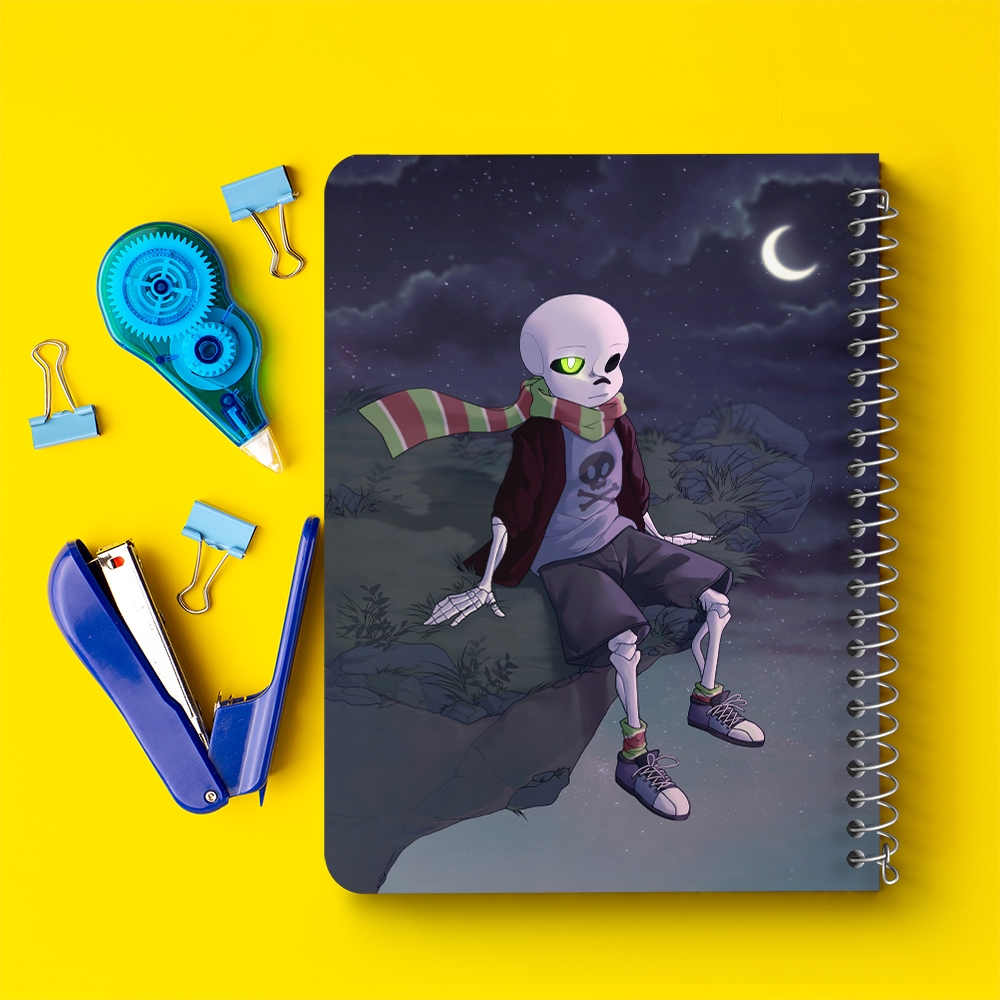 دفتر نقاشی 50 برگ خندالو طرح آندرتیل (Undertale) کد F14436