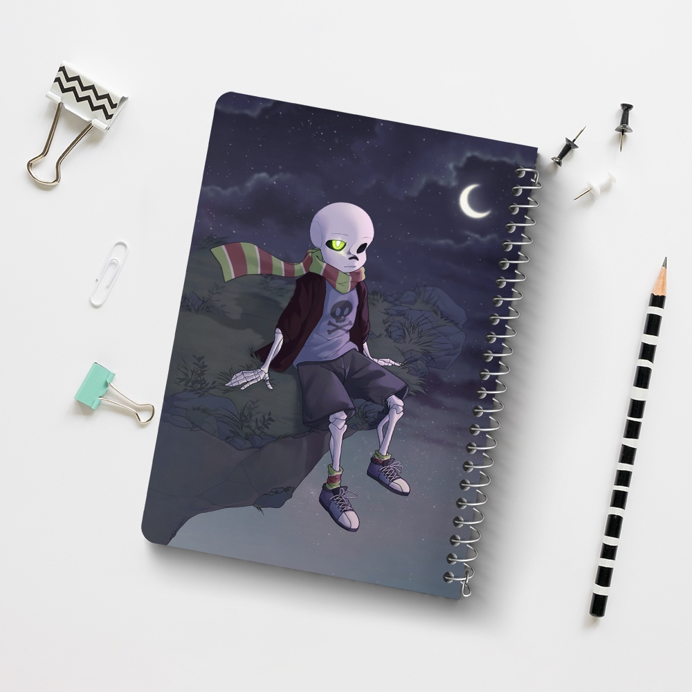دفتر نقاشی 50 برگ خندالو طرح آندرتیل (Undertale) کد F14436