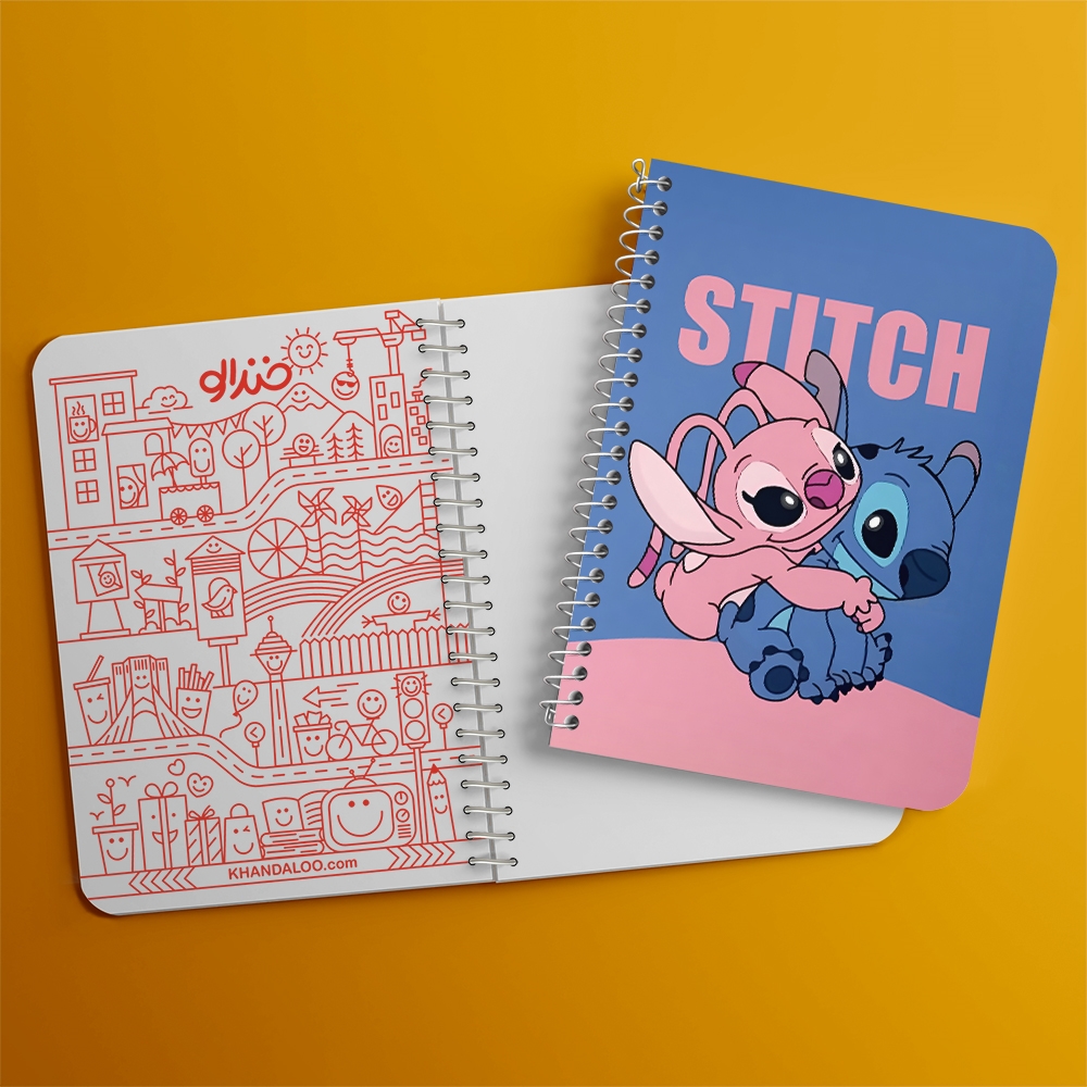 دفتر نقاشی 50 برگ خندالو طرح استیچ (Stitch) کد F14434