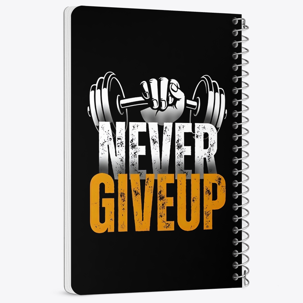 دفتر نقاشی 50 برگ خندالو طرح Never Give Up کد F14428