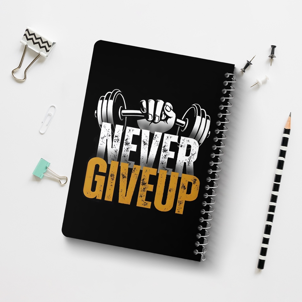 دفتر نقاشی 50 برگ خندالو طرح Never Give Up کد F14428