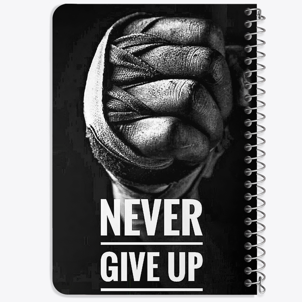 دفتر نقاشی 50 برگ خندالو طرح Never Give Up کد F14427
