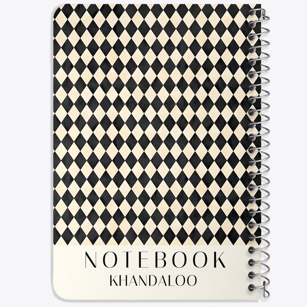 دفتر نقاشی 50 برگ خندالو طرح طرح مینیمال پترن کد N9828