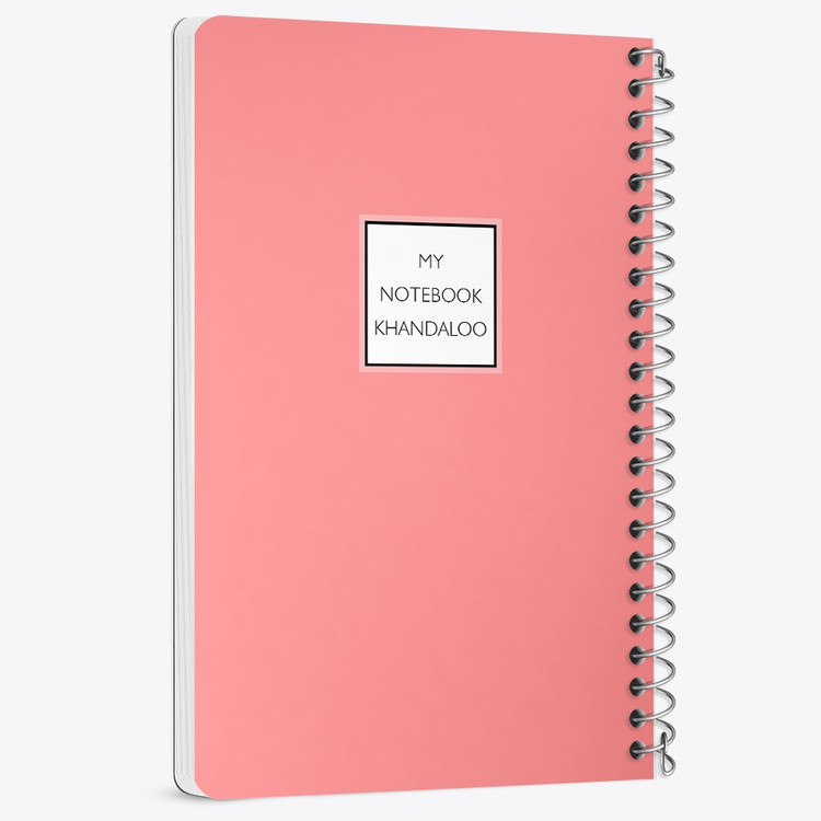 دفتر نقاشی 50 برگ خندالو طرح طرح مینیمال (Pink) کد N9822